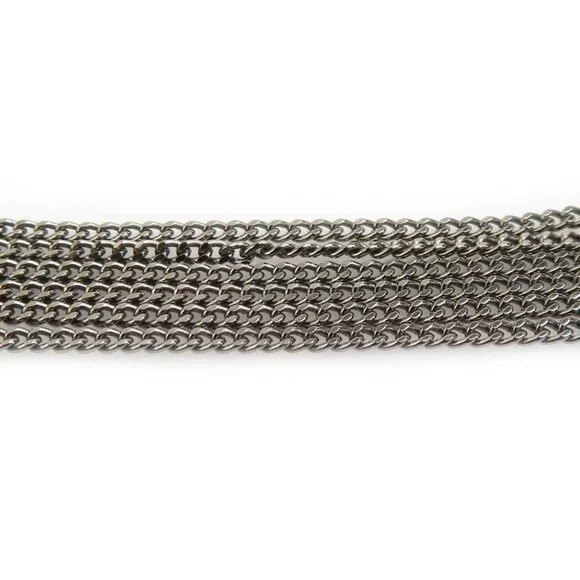 CHANEL Authentic Black Pearl Logo Necklace - Picture 4 of 5